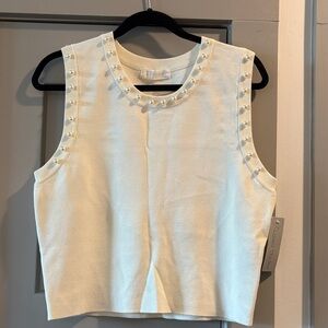 Elegant Cream Sleeveless Top by Lizard Thicket